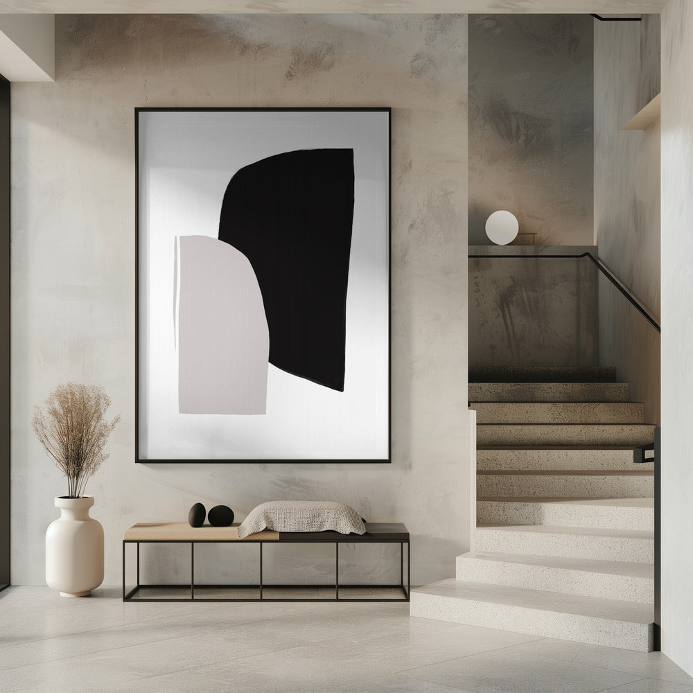 Monochrome vormen | Poster
