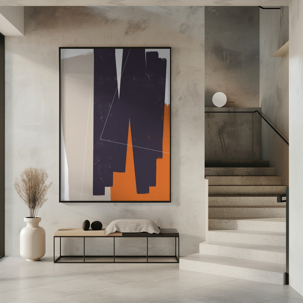 Gedempte geometrische vormen | Poster