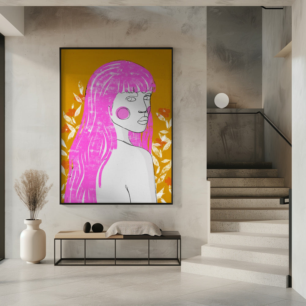 Roze fluisterblik | Poster