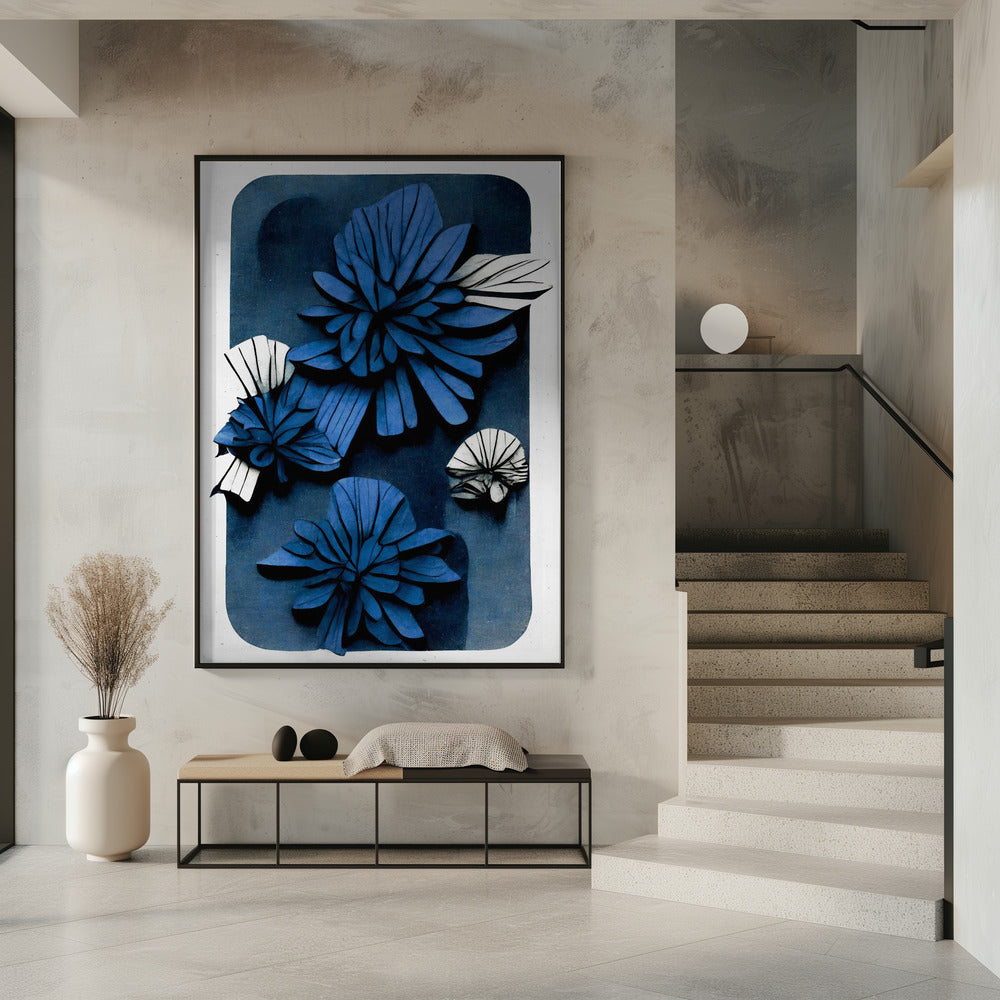 Diepte van de blauwe bloesem | Poster