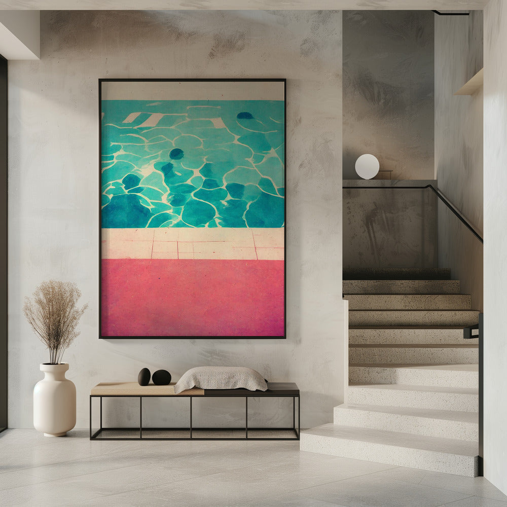 Serene zwembadzijde | Poster