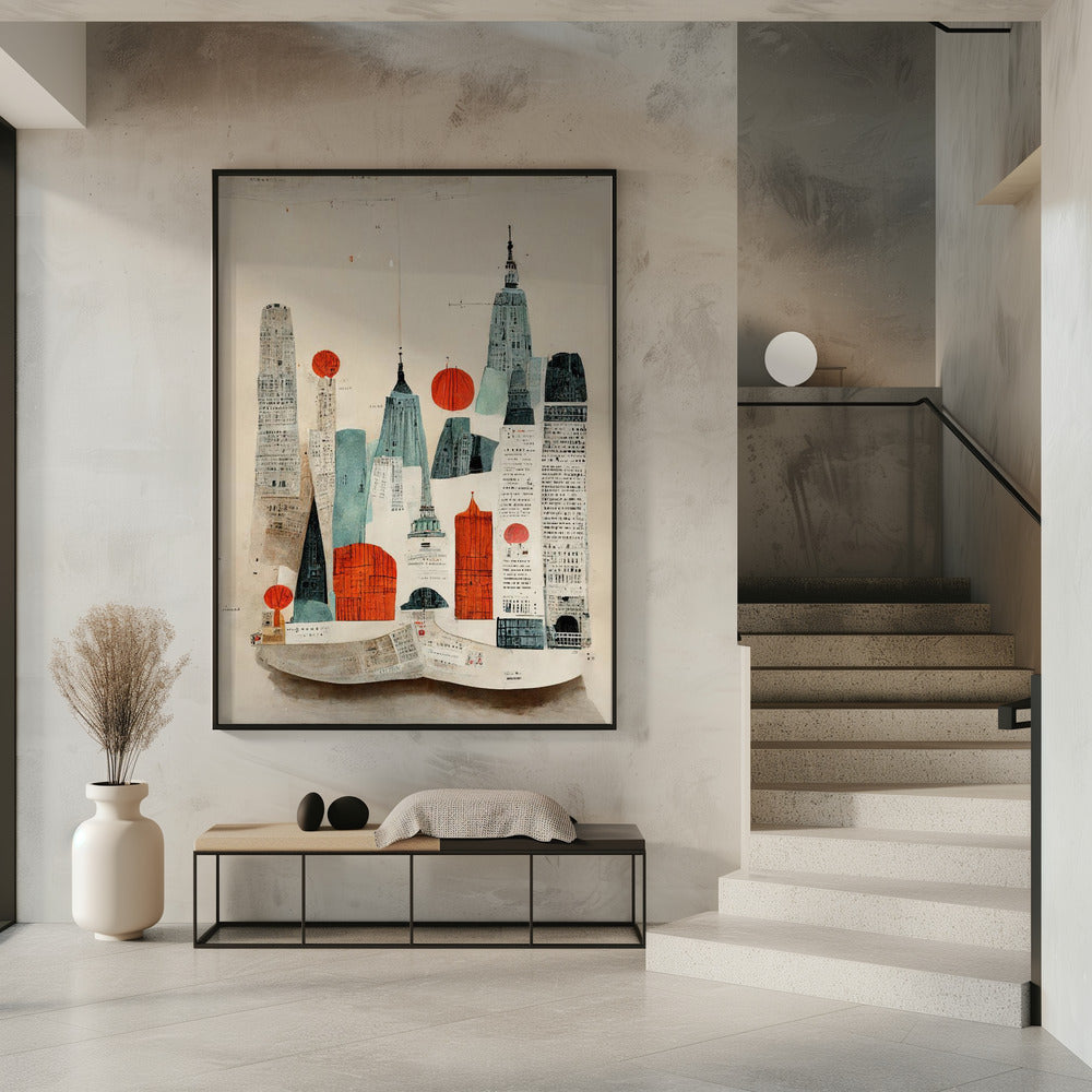 Stadsgezichtcollage | Poster