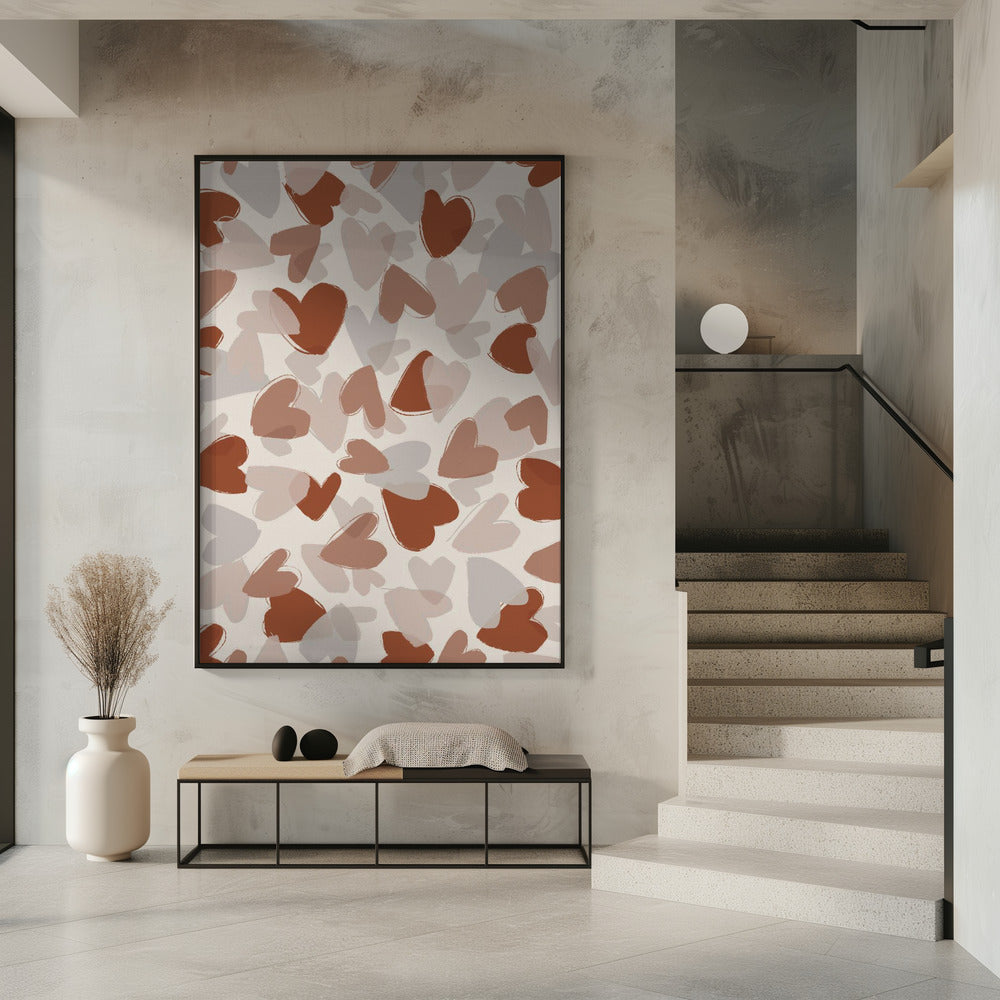 Autumn Heart Cascade | Poster
