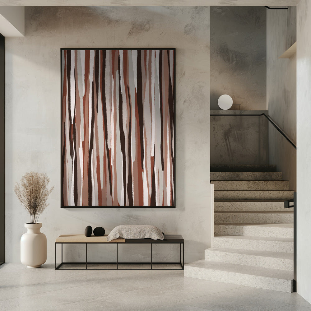 Verticale aardtinten | Poster