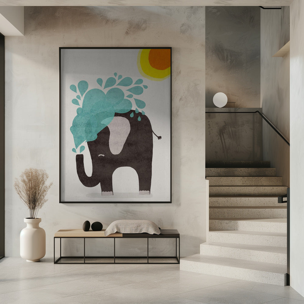 Olifant spettert | Poster