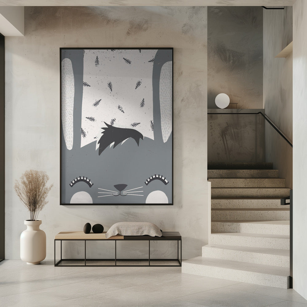 Snorhaarige sereniteit | Poster