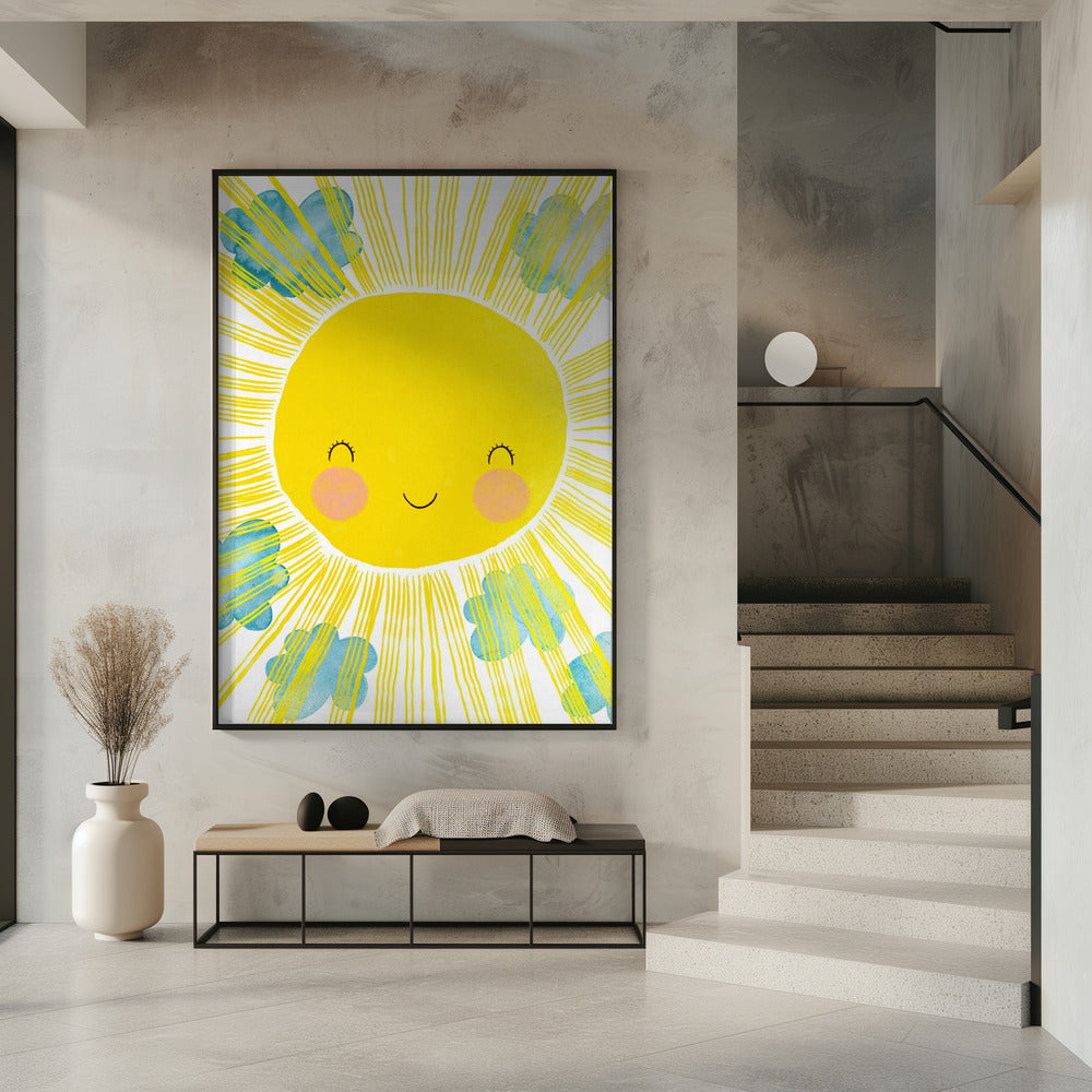 Zonnige glimlach, gelukzaligheid | Poster