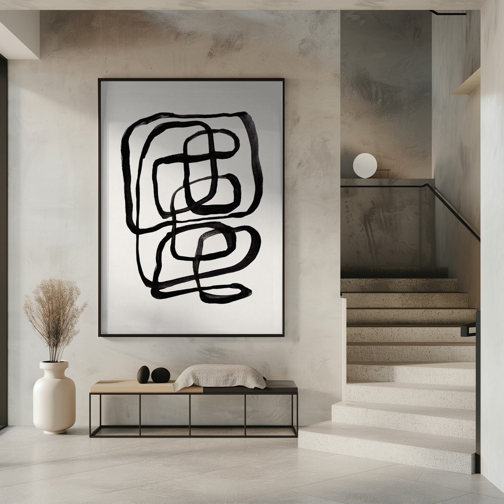 Abstracte lijnen I | Poster
