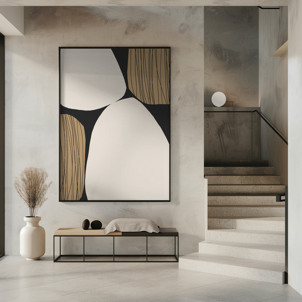 Abstracte aardtinten | Poster
