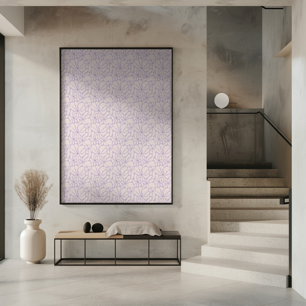Bloemen Fluisterpatroon | Poster