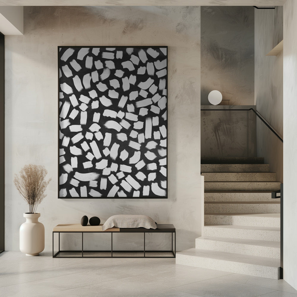 Monochrome strepen | Poster