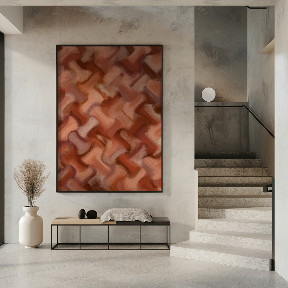 Terracotta golven | Poster