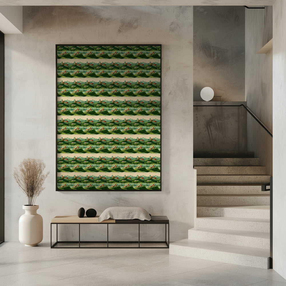 Eindeloze groene heuvels | Poster
