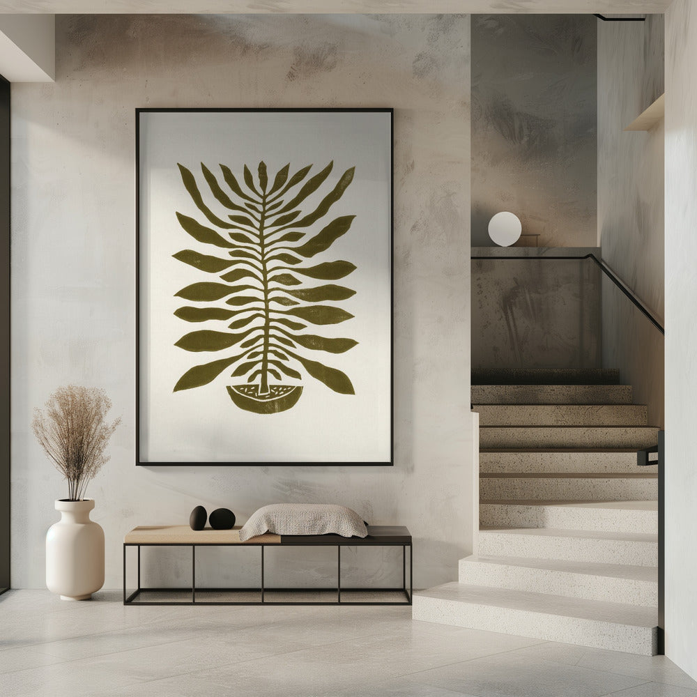 honderdbladige plant #22 / Linodruk | Poster