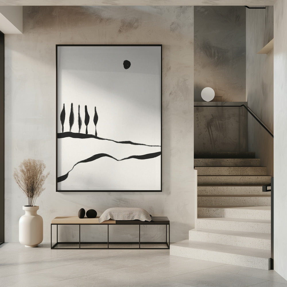 Minimale Lijn Landschap #1 | Poster