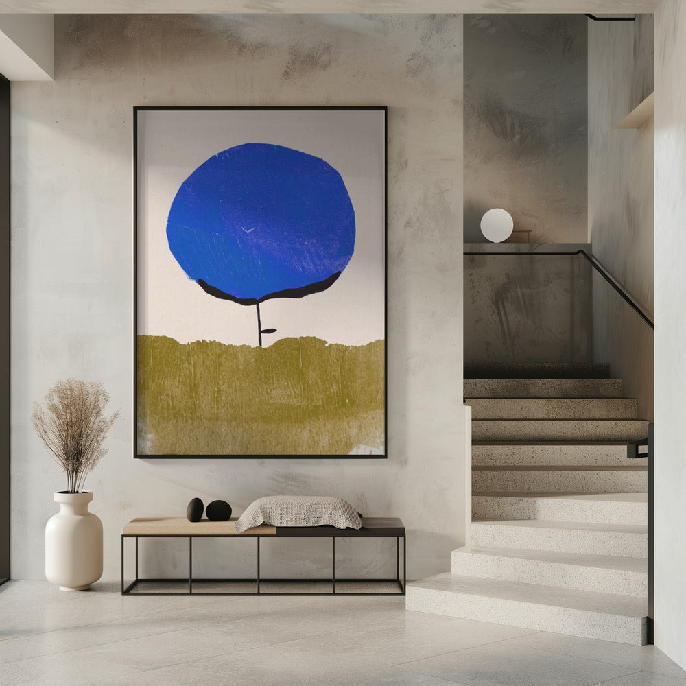 Blauwe bloem | Poster