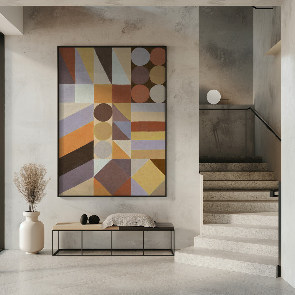 Geometrische vormen en kleuren #1 | Poster