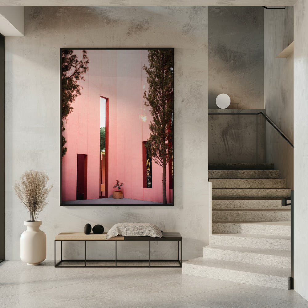 Muurschildering Rood | Poster