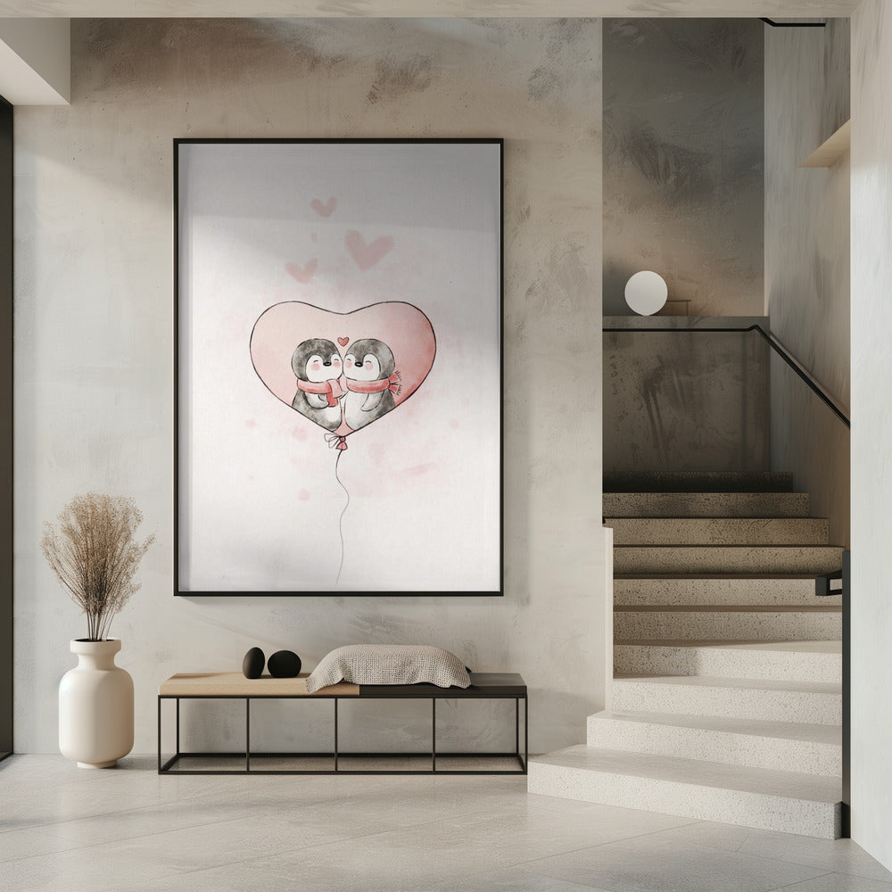 Penguin in love | Poster