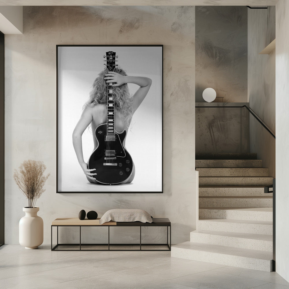Lady en Les Paul | Poster