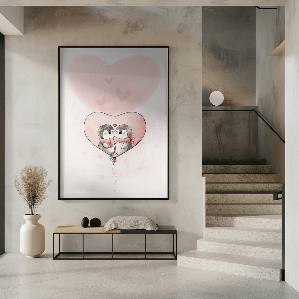 Penguin in love | Poster