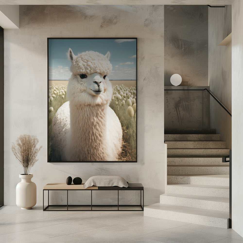 Lama in bloei | Poster