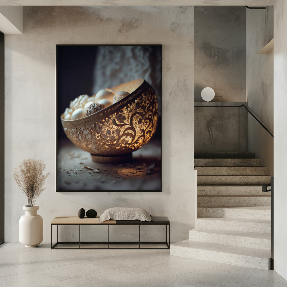 Lichtgevende kanten kom | Poster