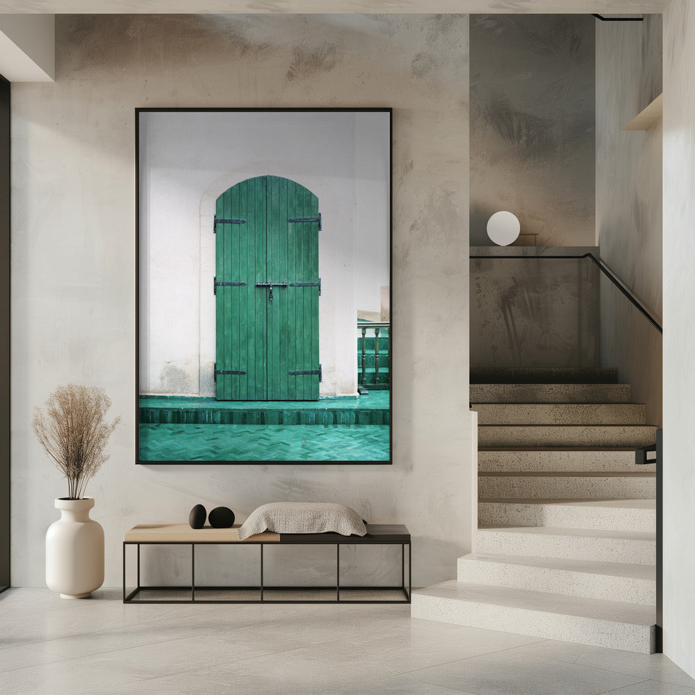 Marrakesh Groene Deur | Poster