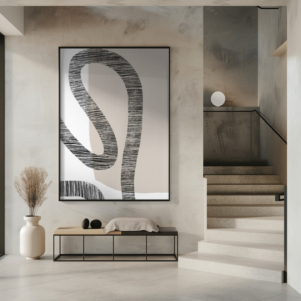 Gebogen texturen | Poster