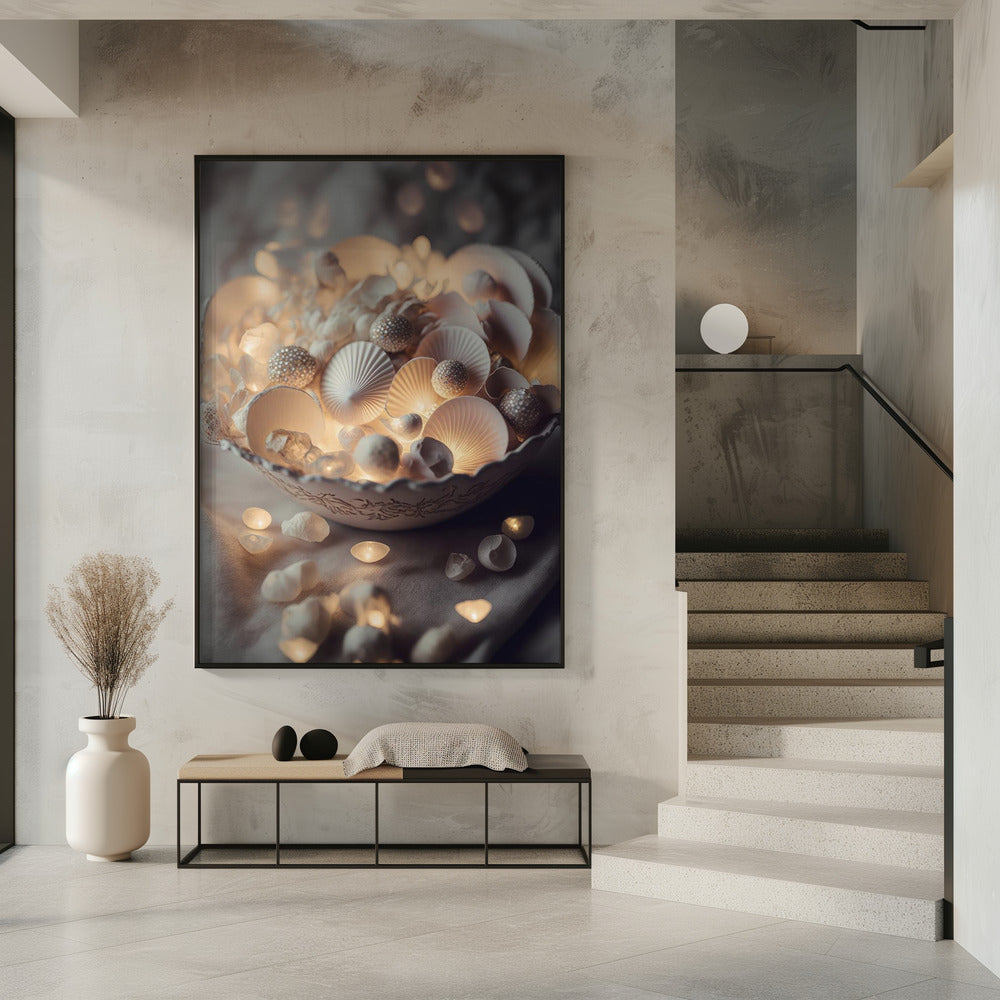 Betoverde Glow Schelpen | Poster