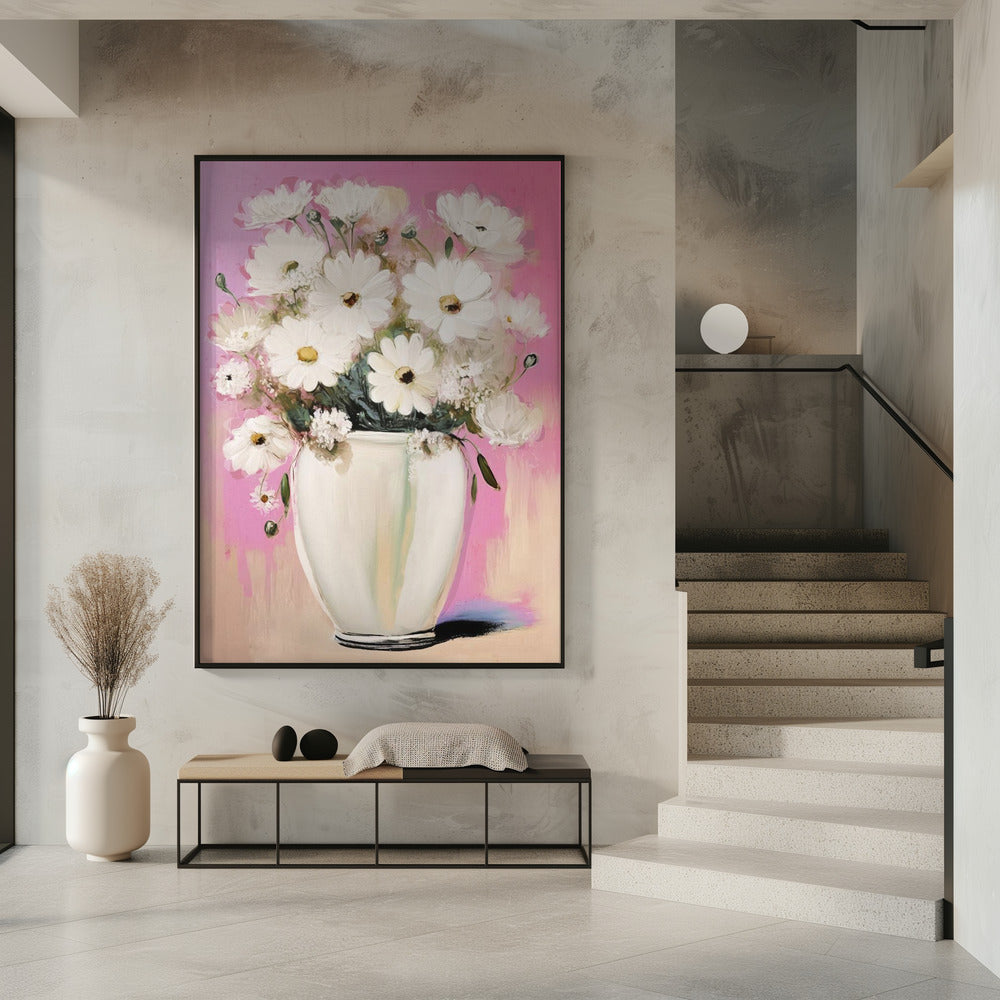 Bloemblaadjes in roze tint | Poster