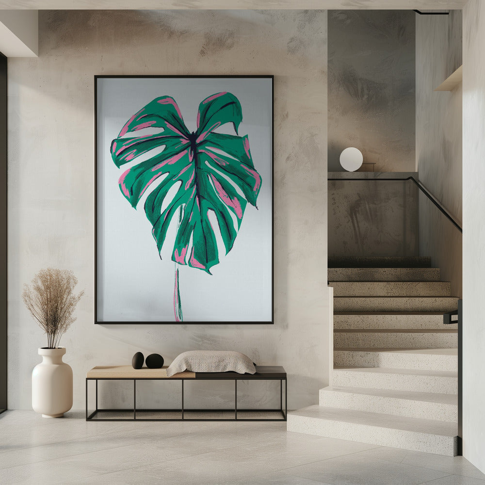 Monstera Deliciosa Licht | Poster