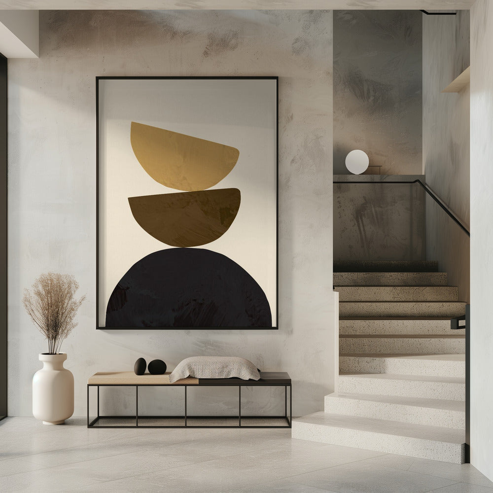Geometrisch Geel | Poster