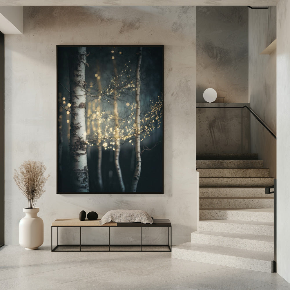 Schitterend berkenbos | Poster