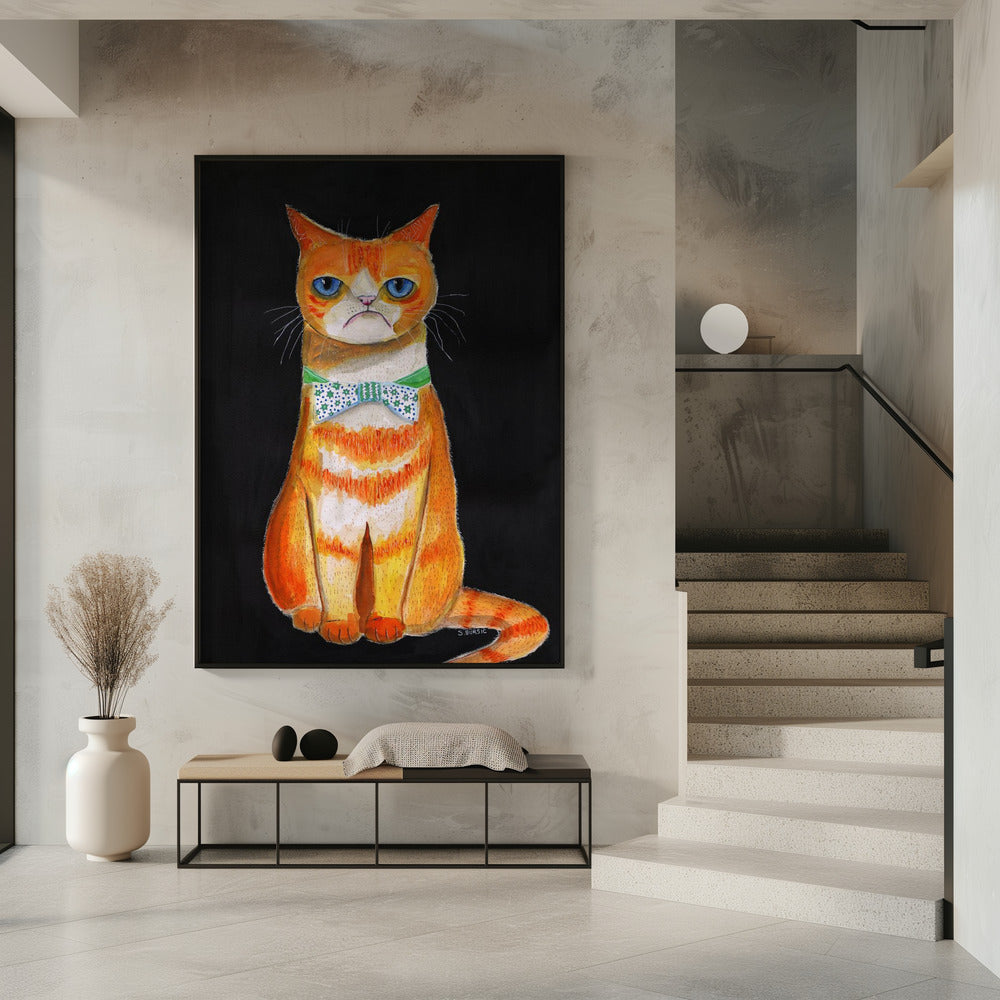 Droevige kat | Poster