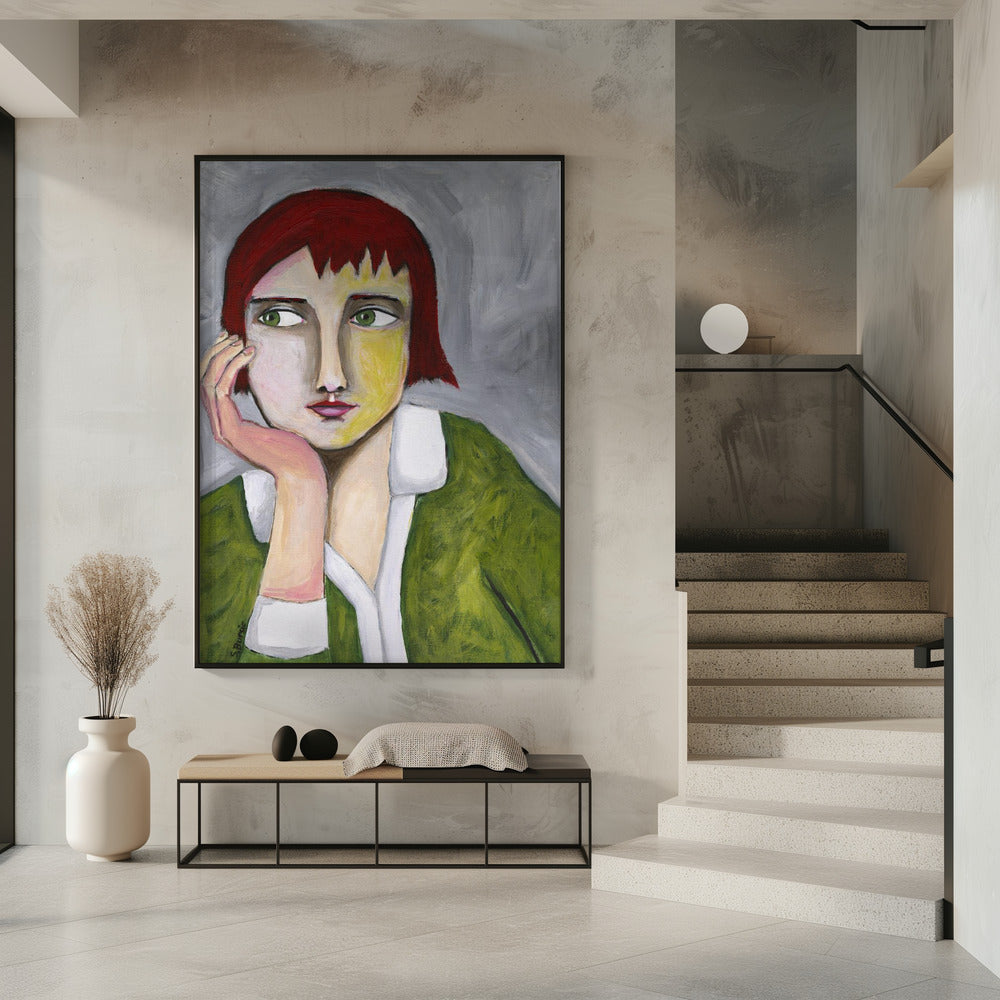 Denkende Dame | Poster