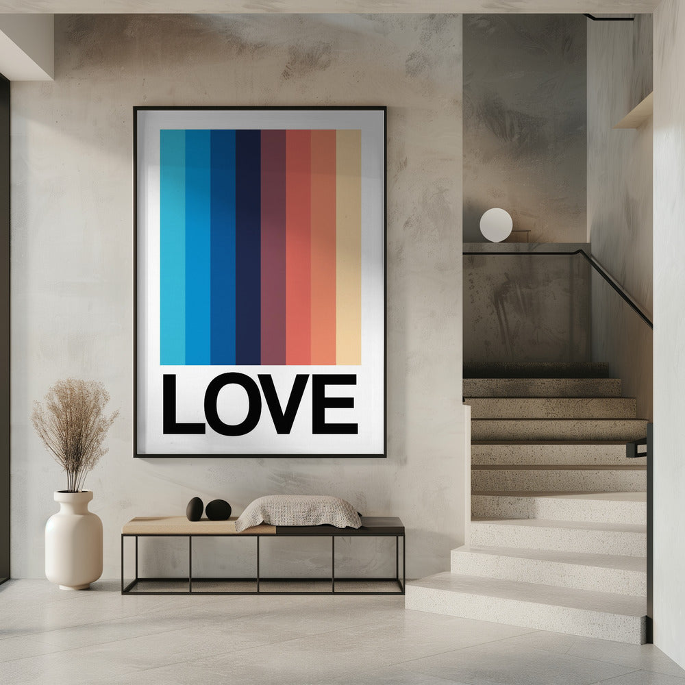 Mirror Stripe LIEFDE | Poster