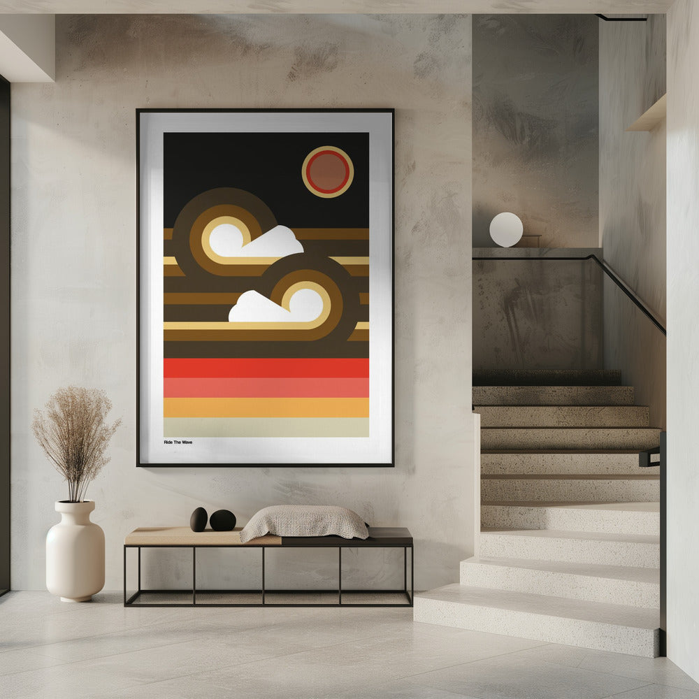 Ride The Wave Zonsondergang | Poster