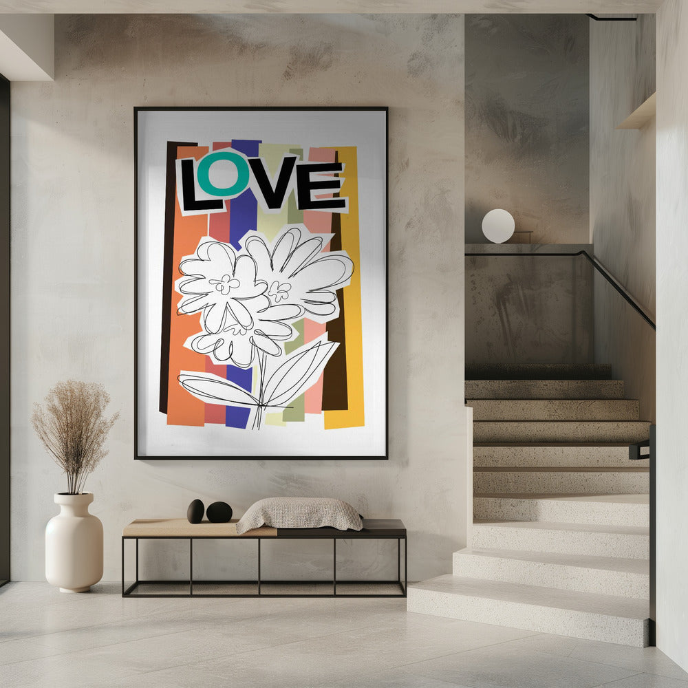 Krabbelbloem vervaagd | Poster