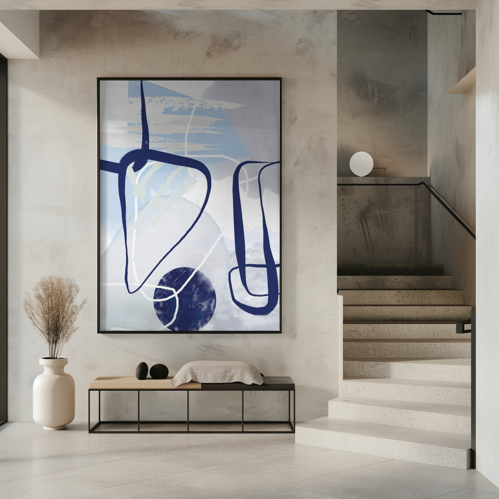 Lines of Blue-1 | Poster