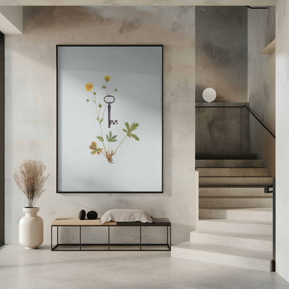 Botanische vintage sleutel | Poster