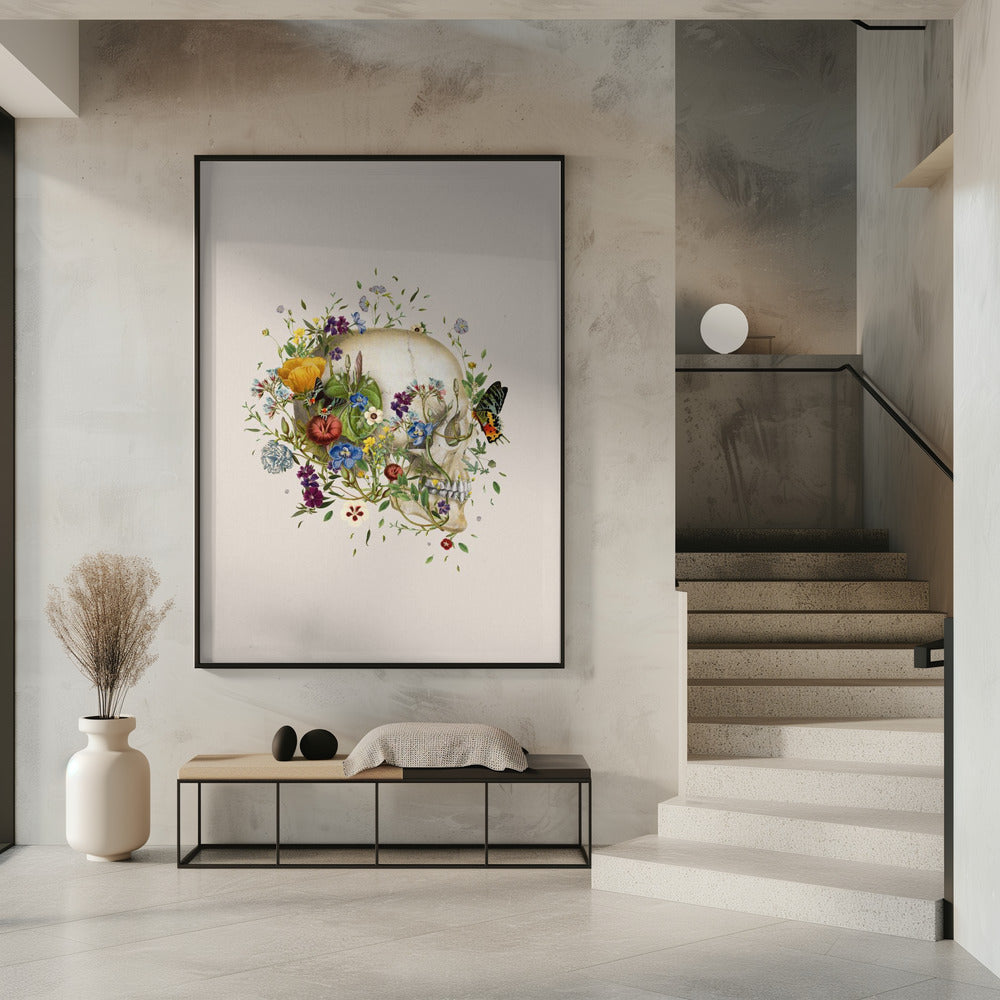 Bloemenschedel | Poster