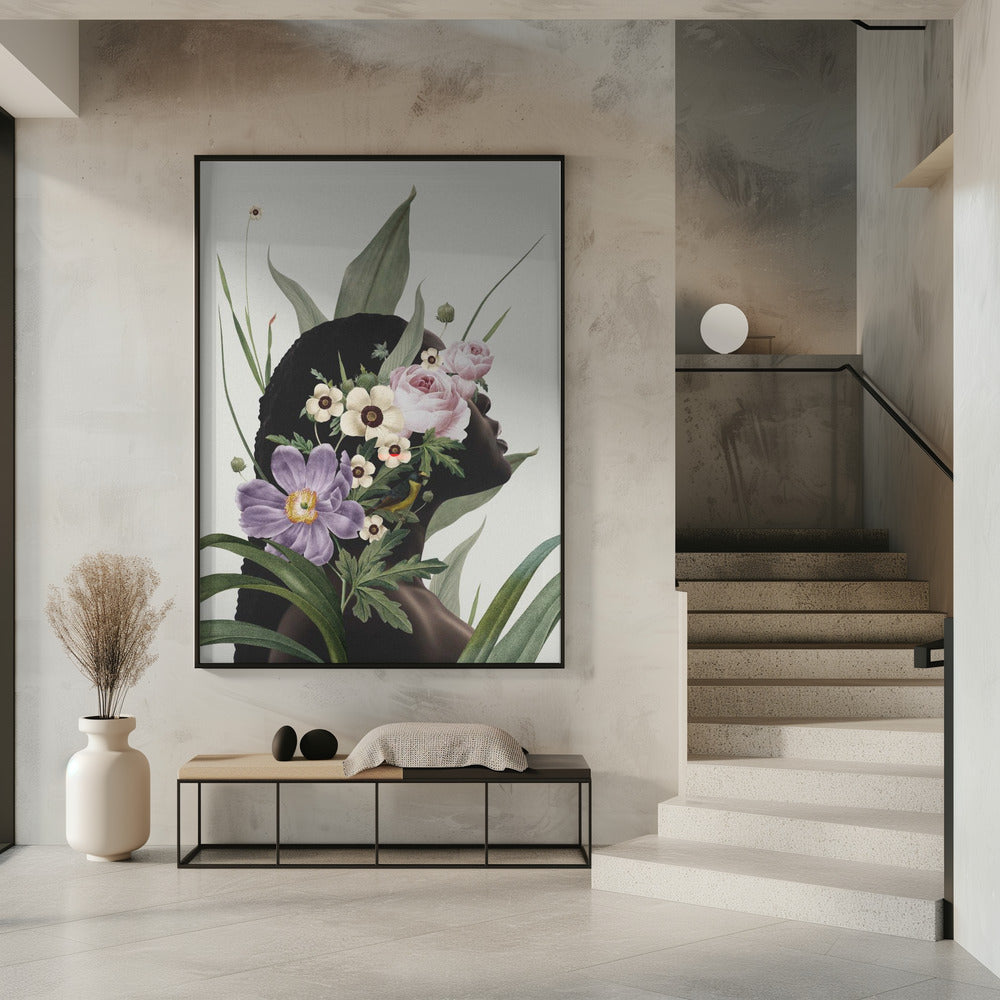 Paarse bloem | Poster
