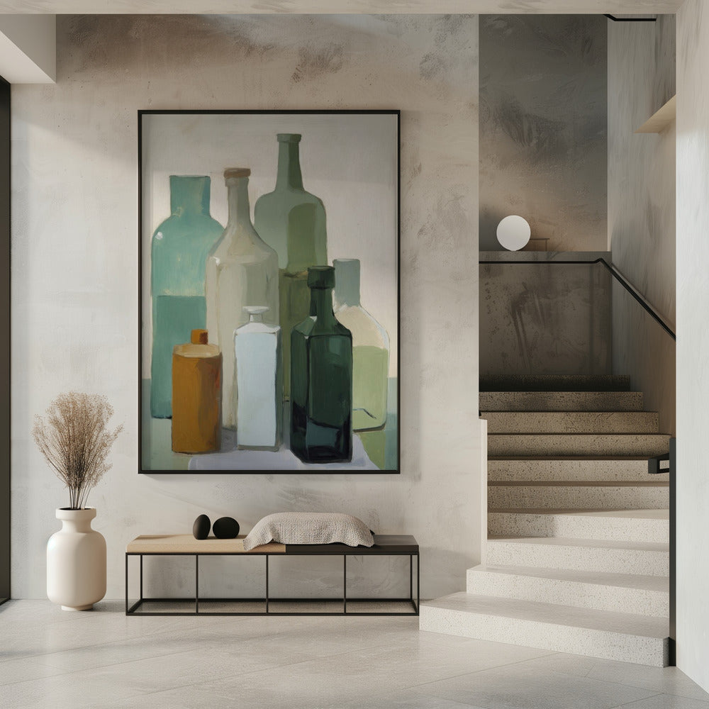 Muted Bottles | Poster