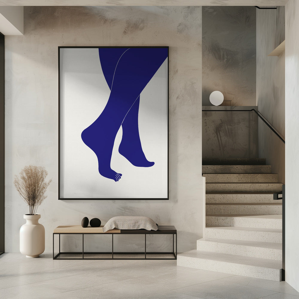 Tip Toe Blauw | Poster
