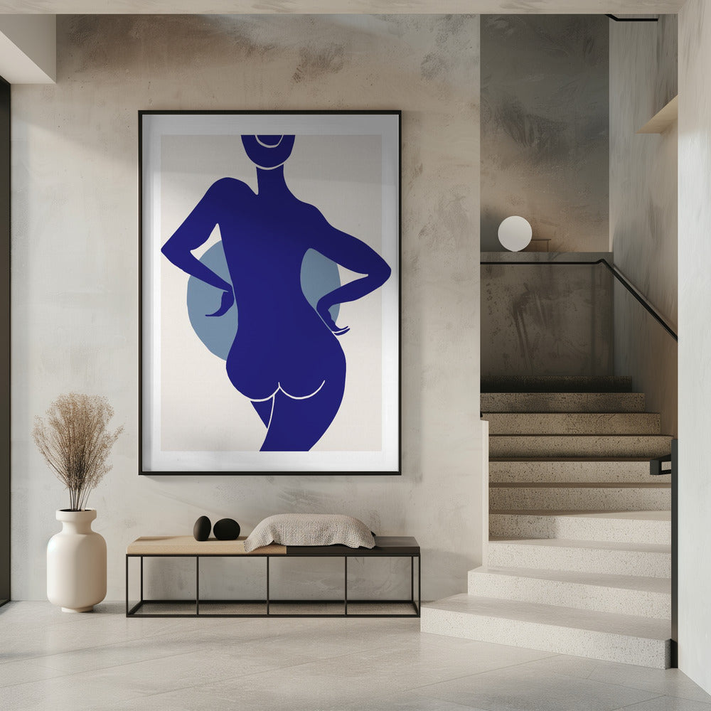 Vrouw Blauw | Poster