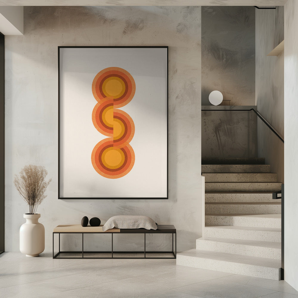 Retro Circles Trio | Poster
