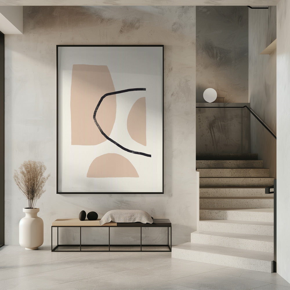 Stijlvolle geometrische compositie | Poster