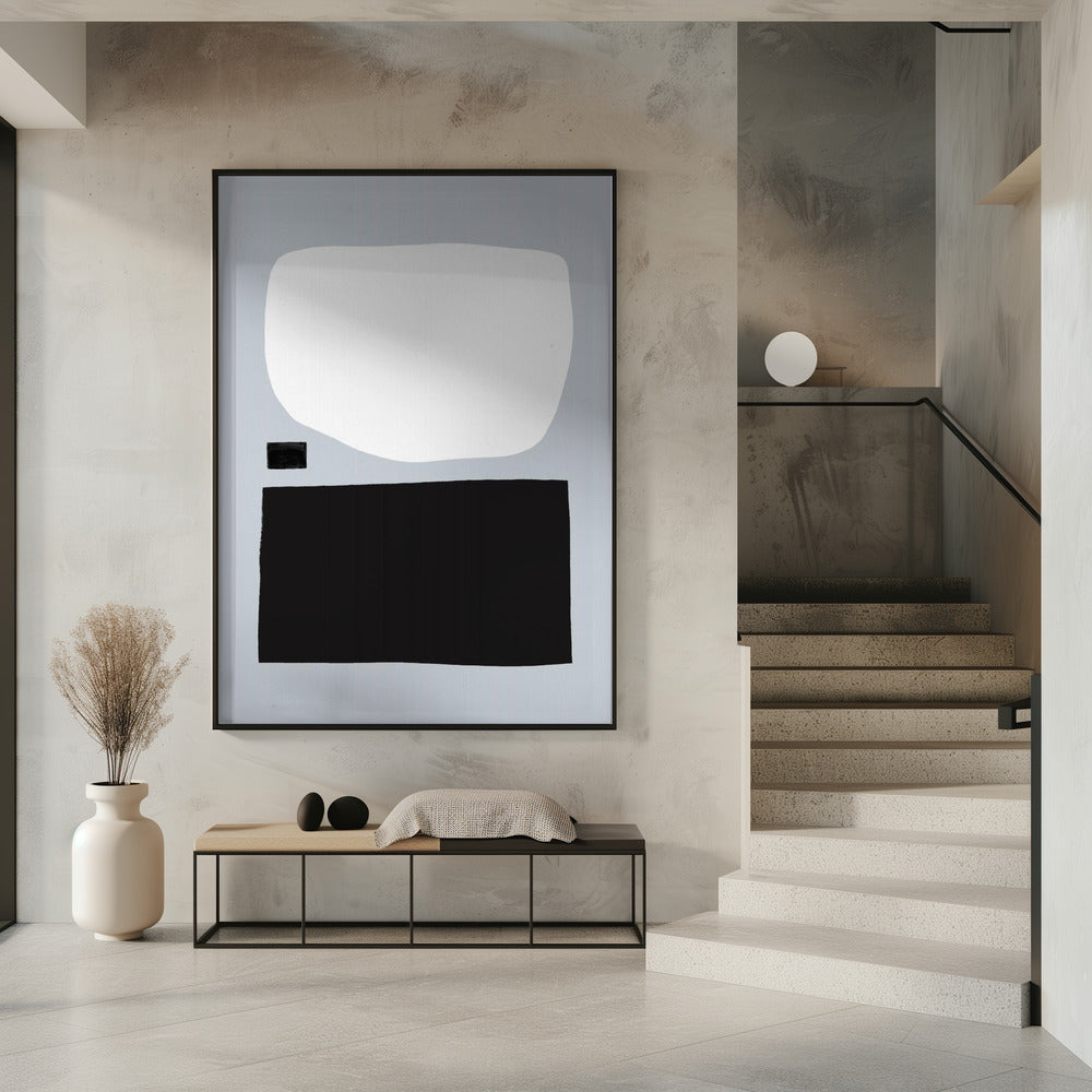 Geometrische vormen in zwart-wit | Poster