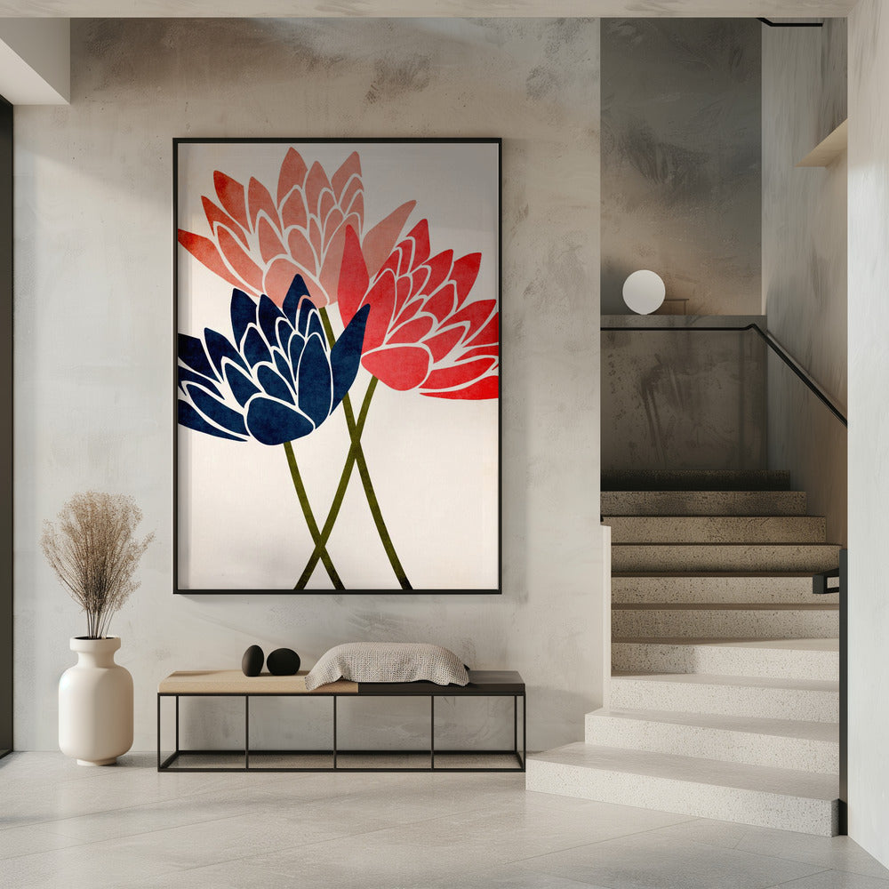 Three Dancing Blossoms | Poster